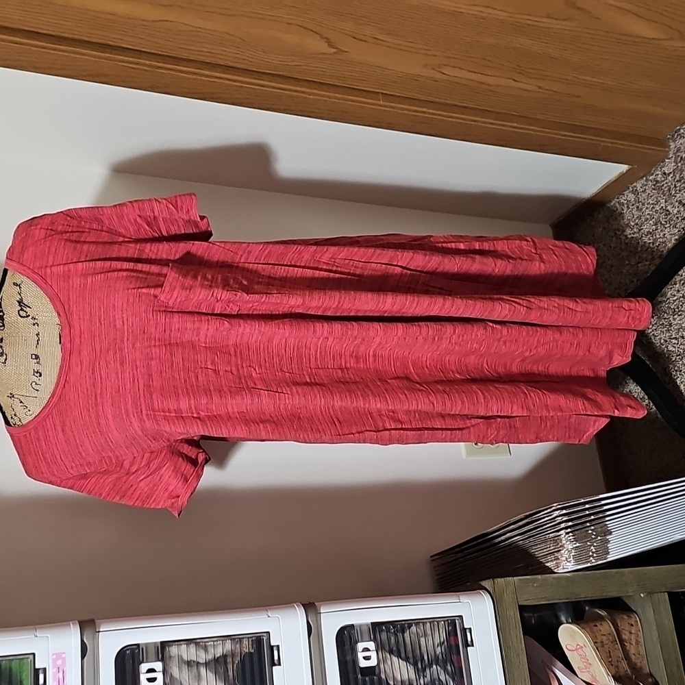 3xl lularoe redish orange heathered Carly. Like new.